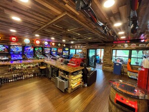 Interior - Epic Family Lake Getaway - 5 Min to Ark, Gameroom, 100ft Dock, Hot Tub, Sauna (Williamstown)
