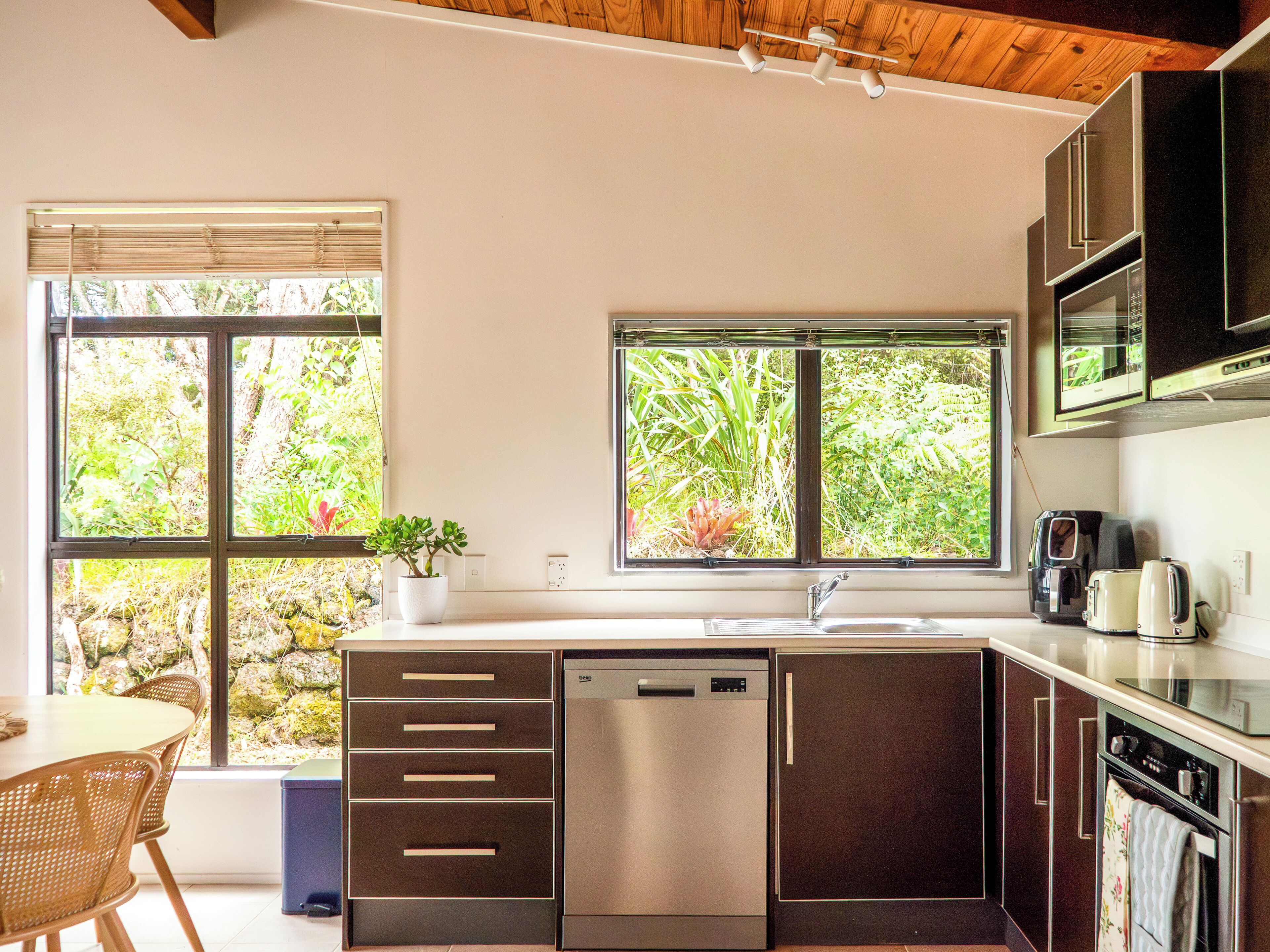 Microwave, oven, stovetop, dishwasher