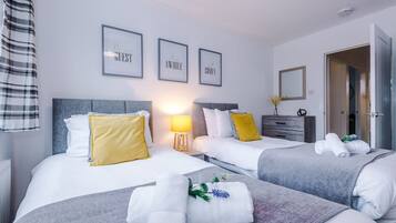 3 chambres, bureau