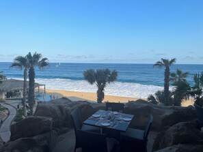 Outdoor dining - Luxury Oceanfront Master Suite at Grand Solmar Cabo + Sunset Views (Cabo San Lucas)