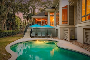 Pool - Luxury Coastal Retreat with Balcony, Pool, Sun Room & Golf Course Views! (Hilton Head Island)
