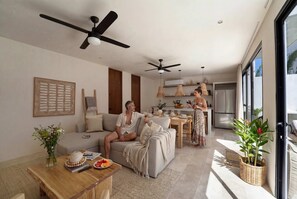 TV, offices - Seremonia Modern villa with 2 Private Pools (Tulum)
