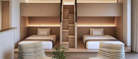 Appartement, non-fumeurs (Superior 4 Beds - Bunk Style) | Coffres-forts dans les chambres, rideaux occultants, Wi-Fi gratuit