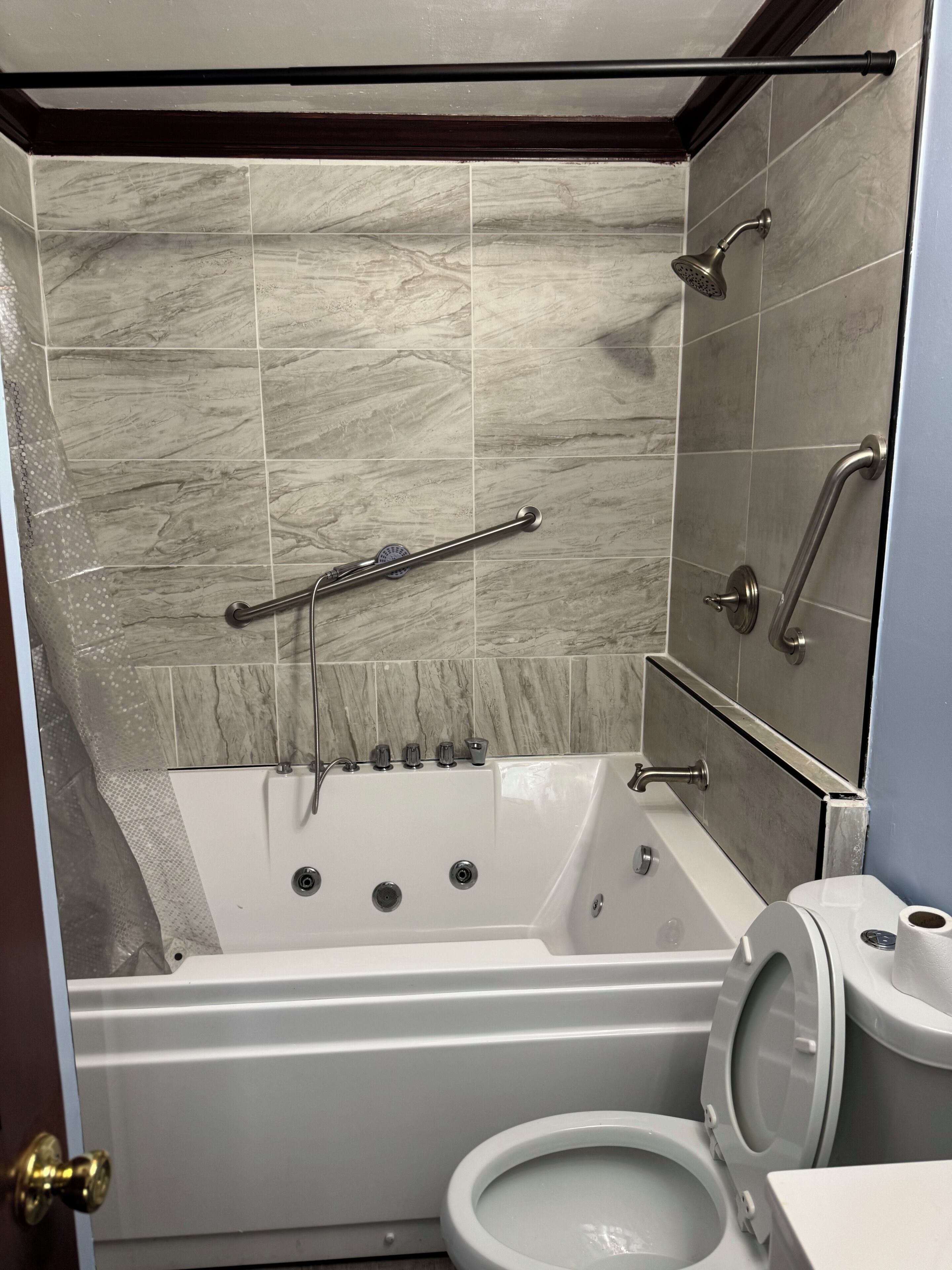 Towels, soap, toilet paper