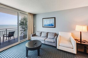 TV, offices - Oceanfront Honeymoon Suite,  with Pools and Views (Myrtle Beach)