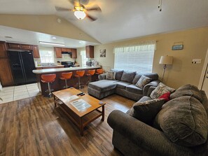 Living area - Coastal Home with Fenced Backyard (Gulfport)
