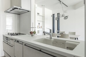 Standard Condo, City View | Private kitchen - Charm Roger luxury room Bridge (Kamakura)