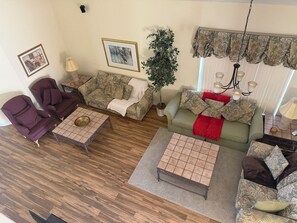 Living area - Magical Disney Retreat w/Private Heated Pool/Hot Tub - Spacious 5-bedroom (Kissimmee)