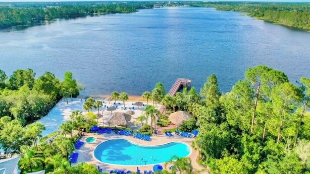 Pool - 3-bedroom 2BA condo near Disney! In a private resort! With beach! Pools!Hot tub! (Davenport)