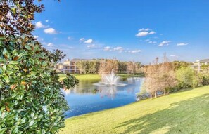 Property grounds - 3-bedroom 2BA condo near Disney! In a private resort! With beach! Pools!Hot tub! (Davenport)