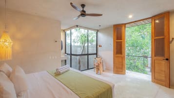 Habitación doble, vista a la alberca