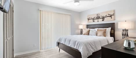2 bedrooms, iron/ironing board, WiFi, bed sheets