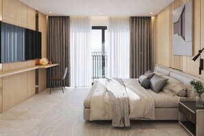 Junior-Doppel- oder -Zweibettzimmer, Stadtblick