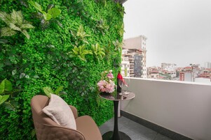 Quarto casal ou duplo, sacada | Terraço/pátio