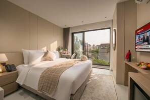 Kamar Double atau Twin, balkon | Meja kerja, ruang kerja ramah laptop, dan Wi-Fi gratis