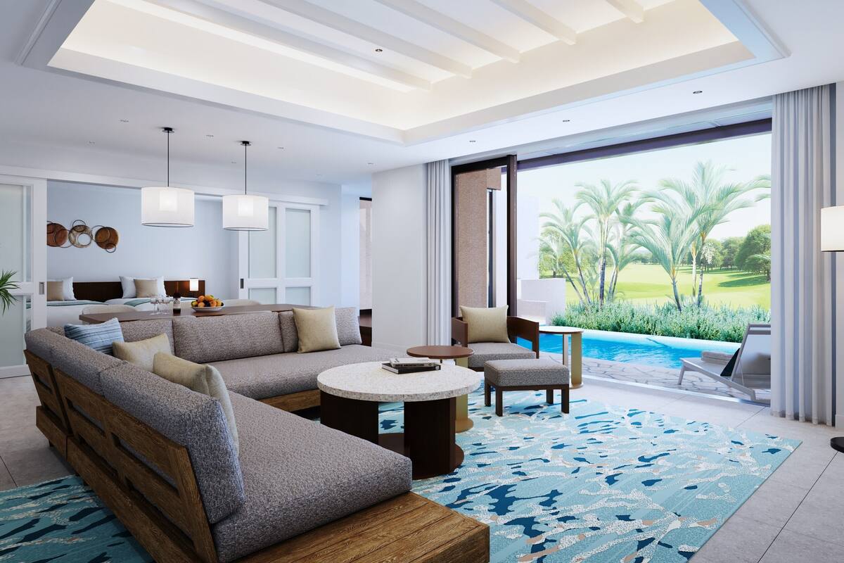 ルーム 禁煙 パークビュー | リビング エリア