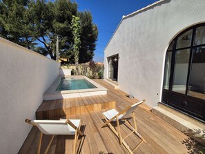 Terrace/patio - Beautiful villa, 4 rooms, WIFI, A/C, near the beach (SIX FOURS LES PLAGES)