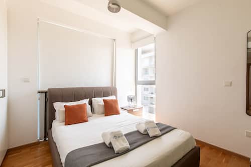 Appartamento, 2 camere da letto, cucina, vista città | Biancheria in cotone egiziano, biancheria da letto di alta qualità