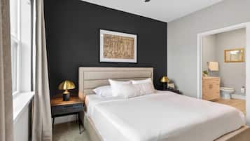 Laptop workspace, free WiFi, bed sheets