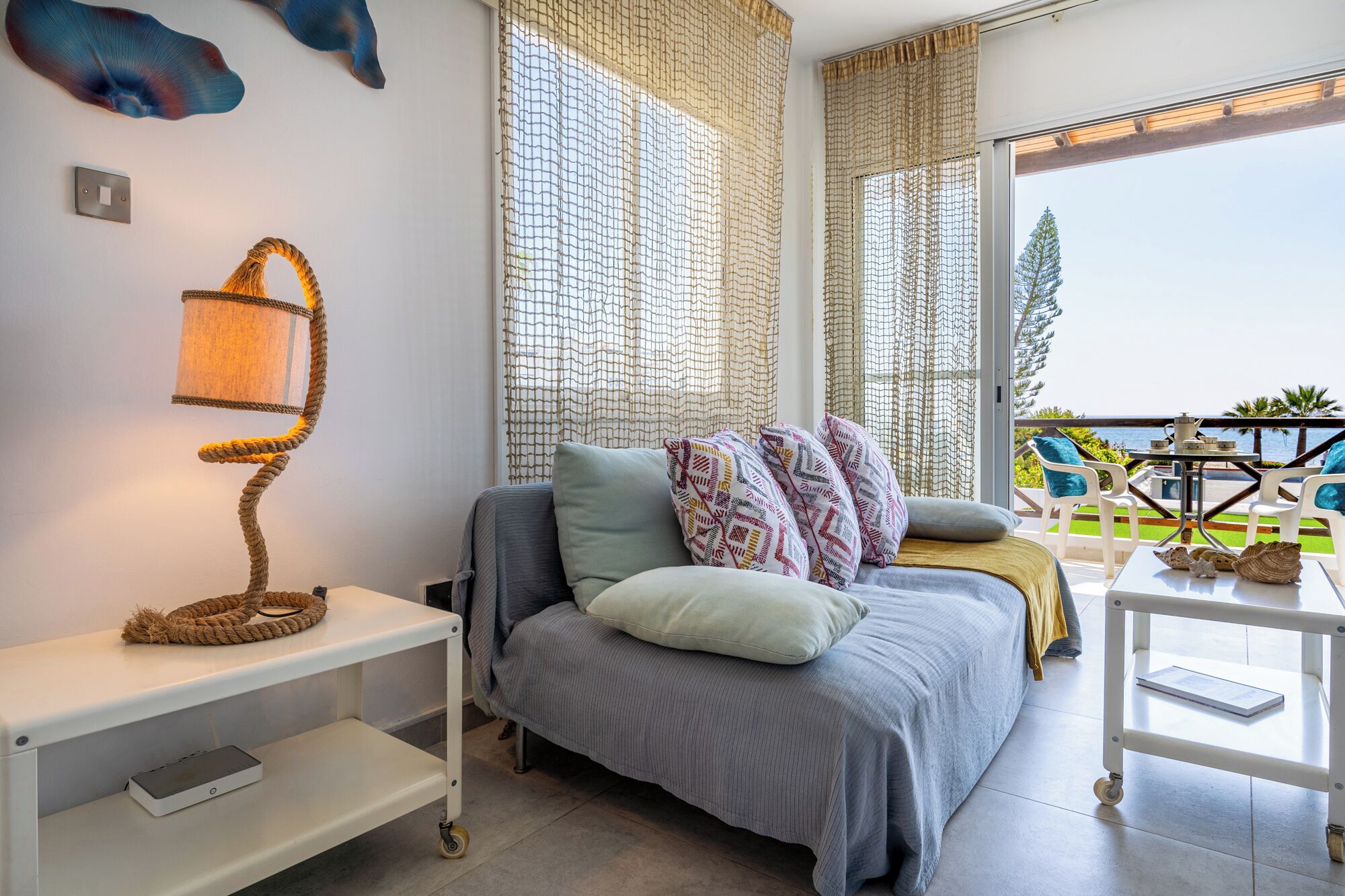 Apartemen, 1 Tempat Tidur Double, dapur, pemandangan laut | Area keluarga | Smart TV, Netflix, dan layanan streaming