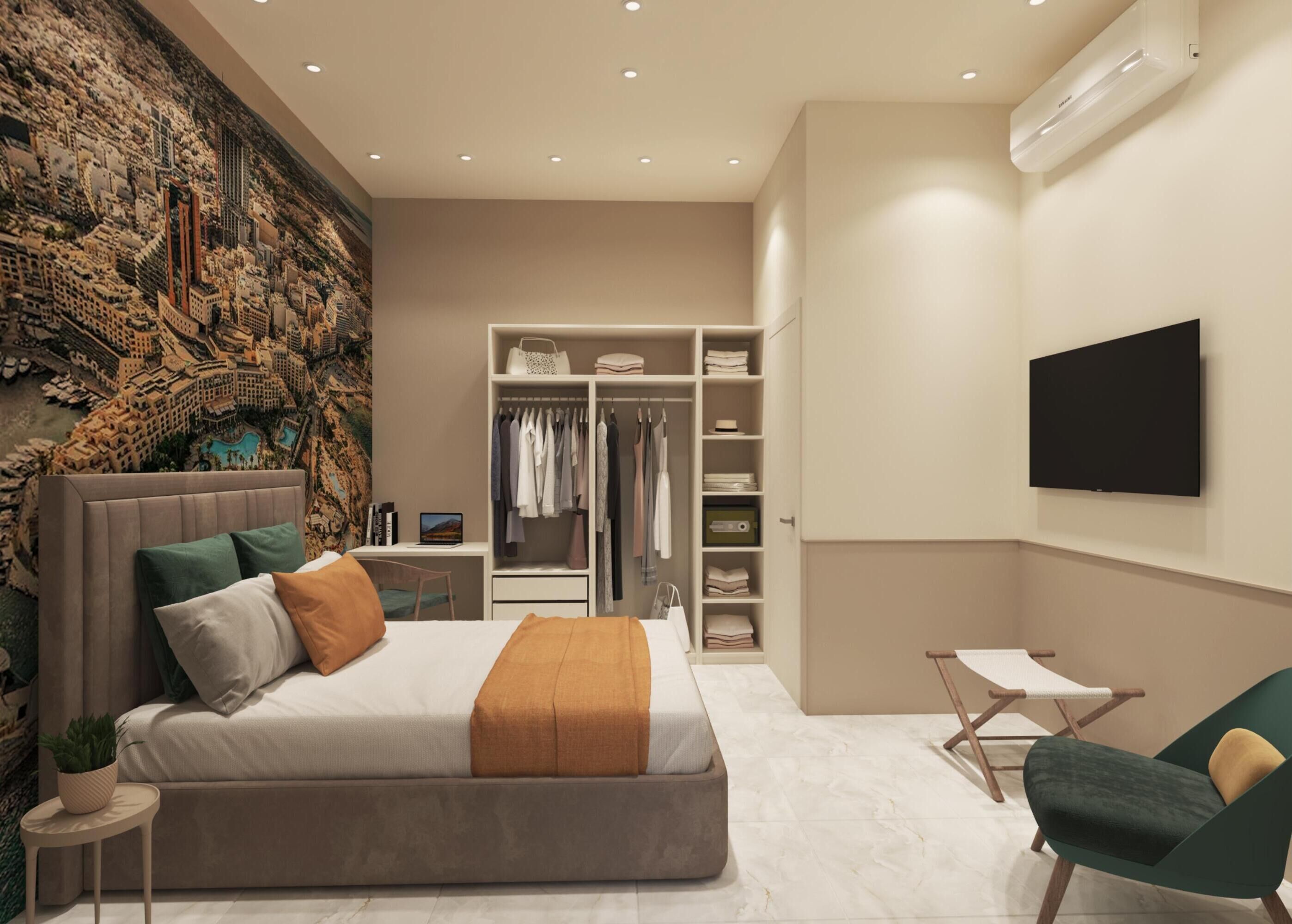 Family Apartment, Multiple Bedrooms, 2 Bathrooms (Well Located Modern Apart Balluta Bay) | 2 bedrooms, free WiFi, bed sheets