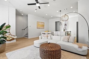 Living area - Modern Escape with Private Rooftop & City Views (Dallas)