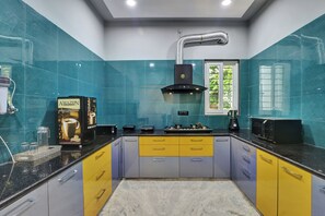 Deluxe Villa, Garden View | Private kitchen - ELIVAAS Radhyam Luxe 2BHK Villa  (Cherthala)