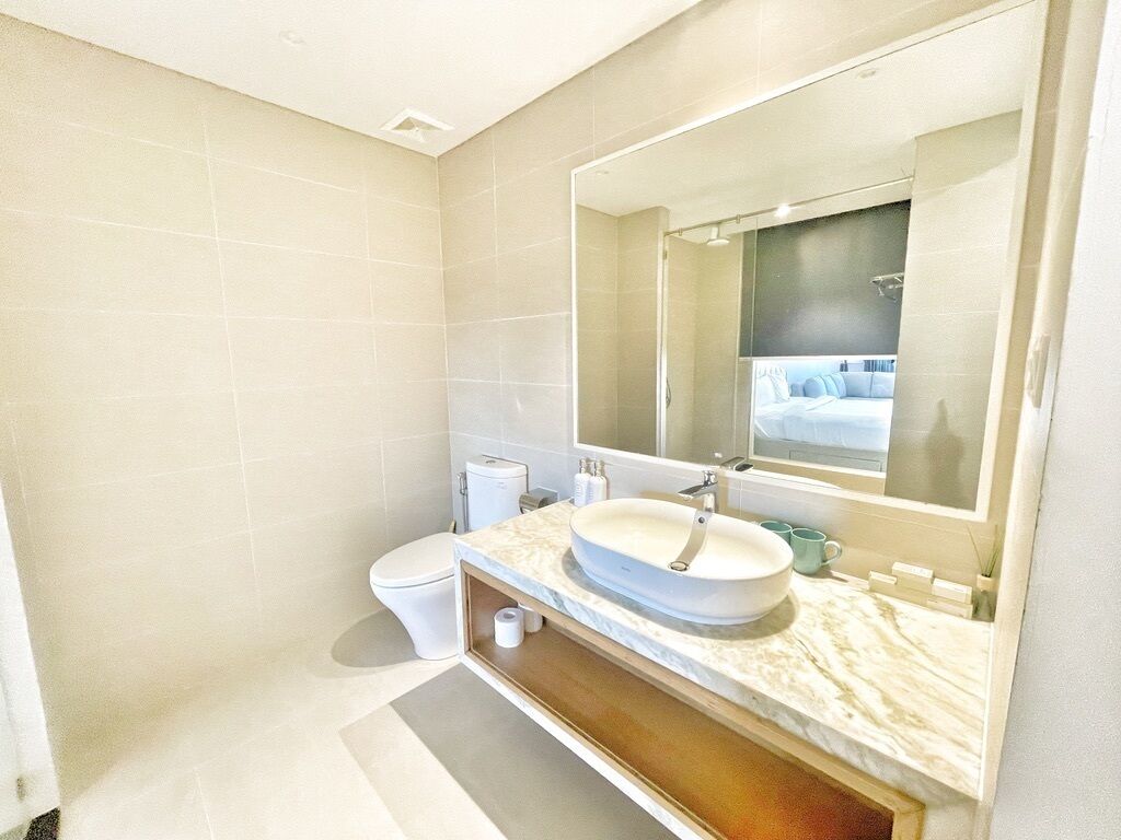 Studio, Balcony, Sea View | Bathroom