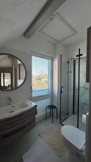 Shower, hair dryer, toilet paper - Vacation home Sandbrise on the Baltic Sea in Zingst (61sqm) for up to 4 people (Zingst)