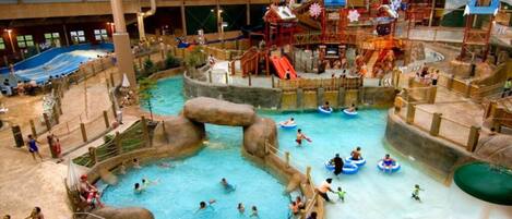 Indoor pool, outdoor pool