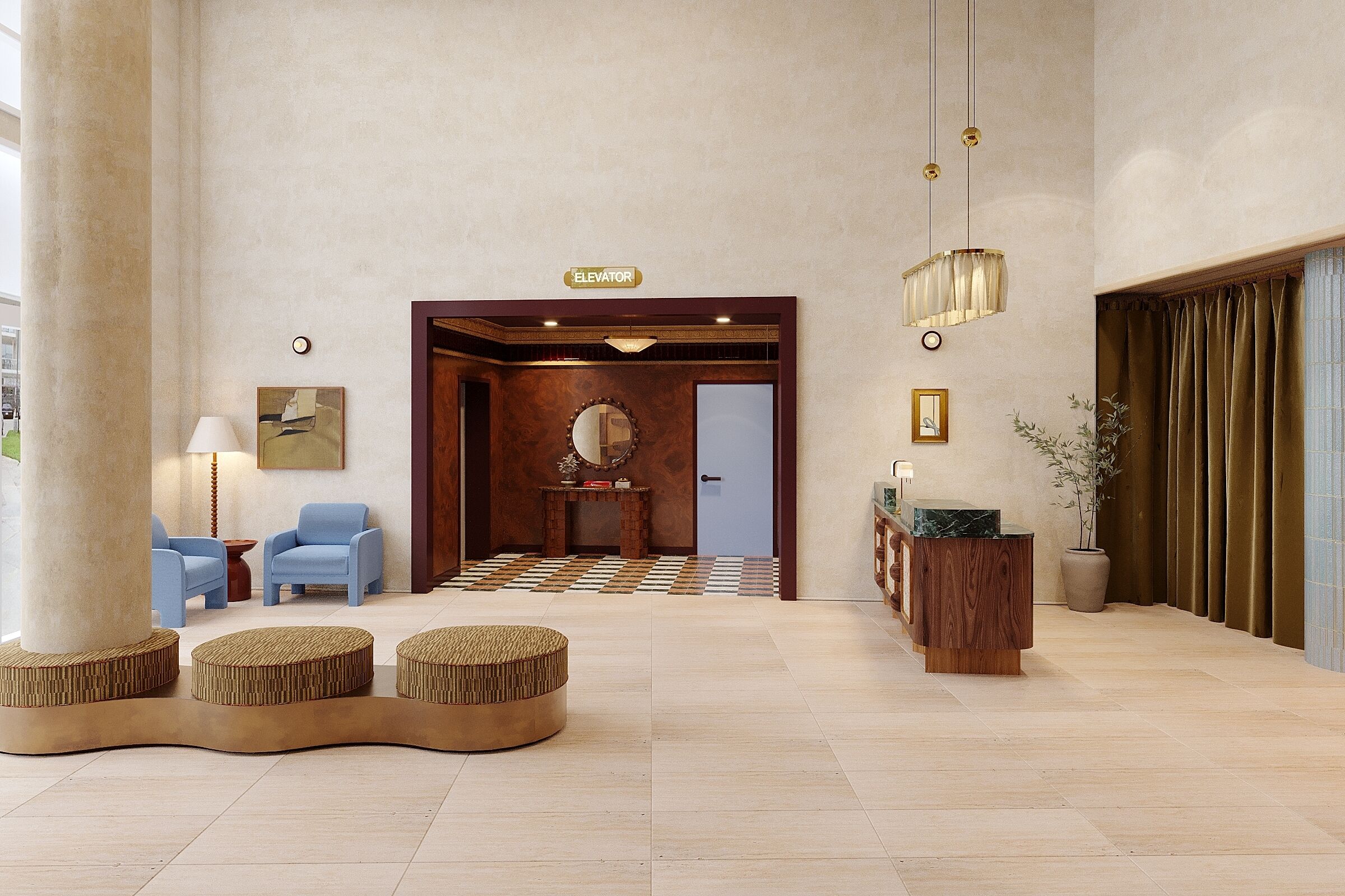 Lobby area.