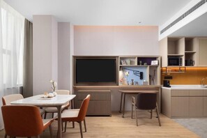 Deluxe Suite, City View | Dining - Home2 Suites By Hilton Beijing Shunyi  (Shunyi)