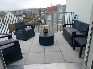 Apartamento, 1 habitación, terraza | Balcón