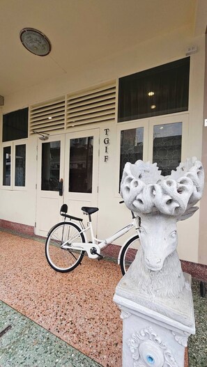 Exterior detail - TGIF house “thank god its a friends day” (Talat Nuea)