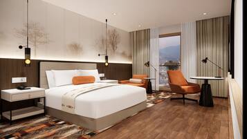 Hypo-allergenic bedding, minibar, blackout curtains, soundproofing