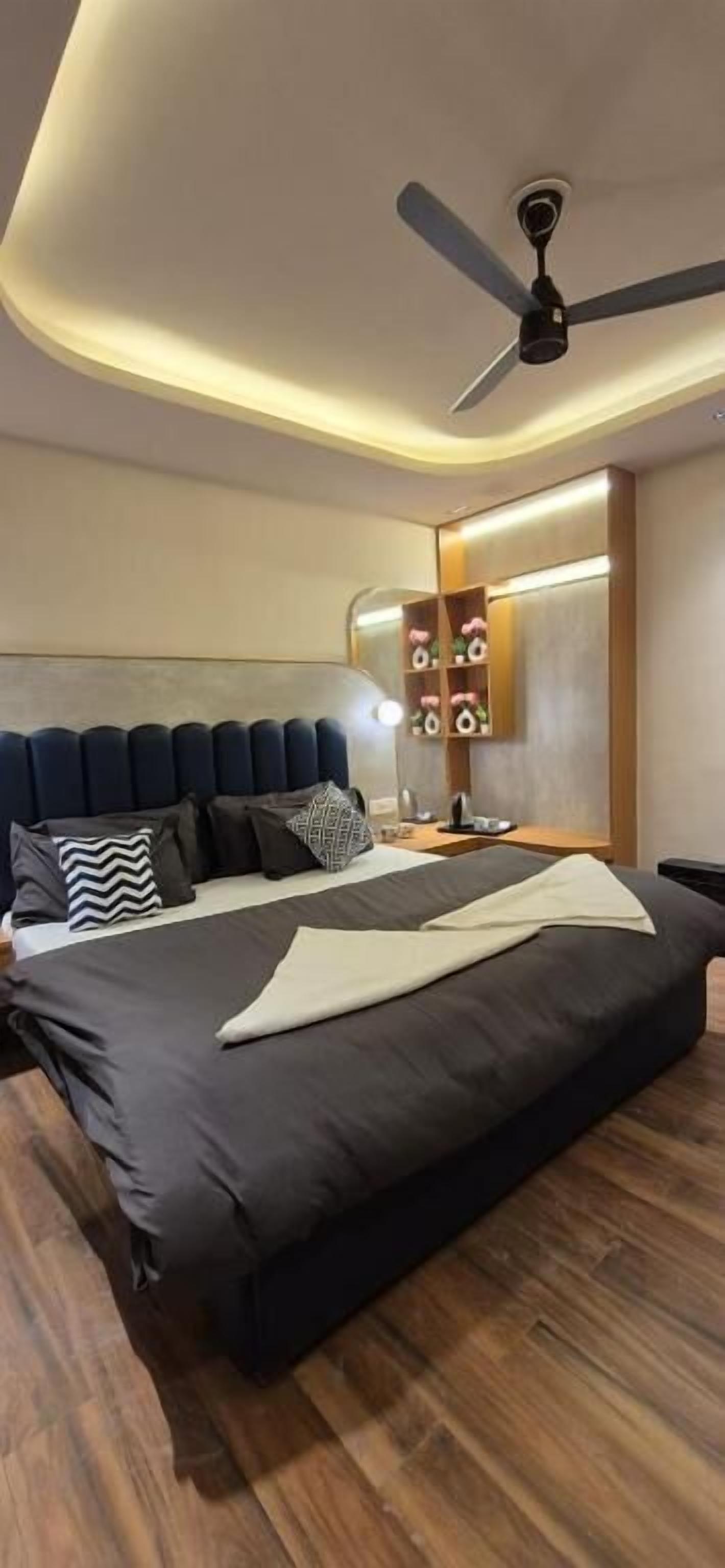 Quarto casal luxo, vista para a montanha