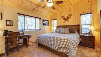 2 bedrooms, desk, internet, bed sheets