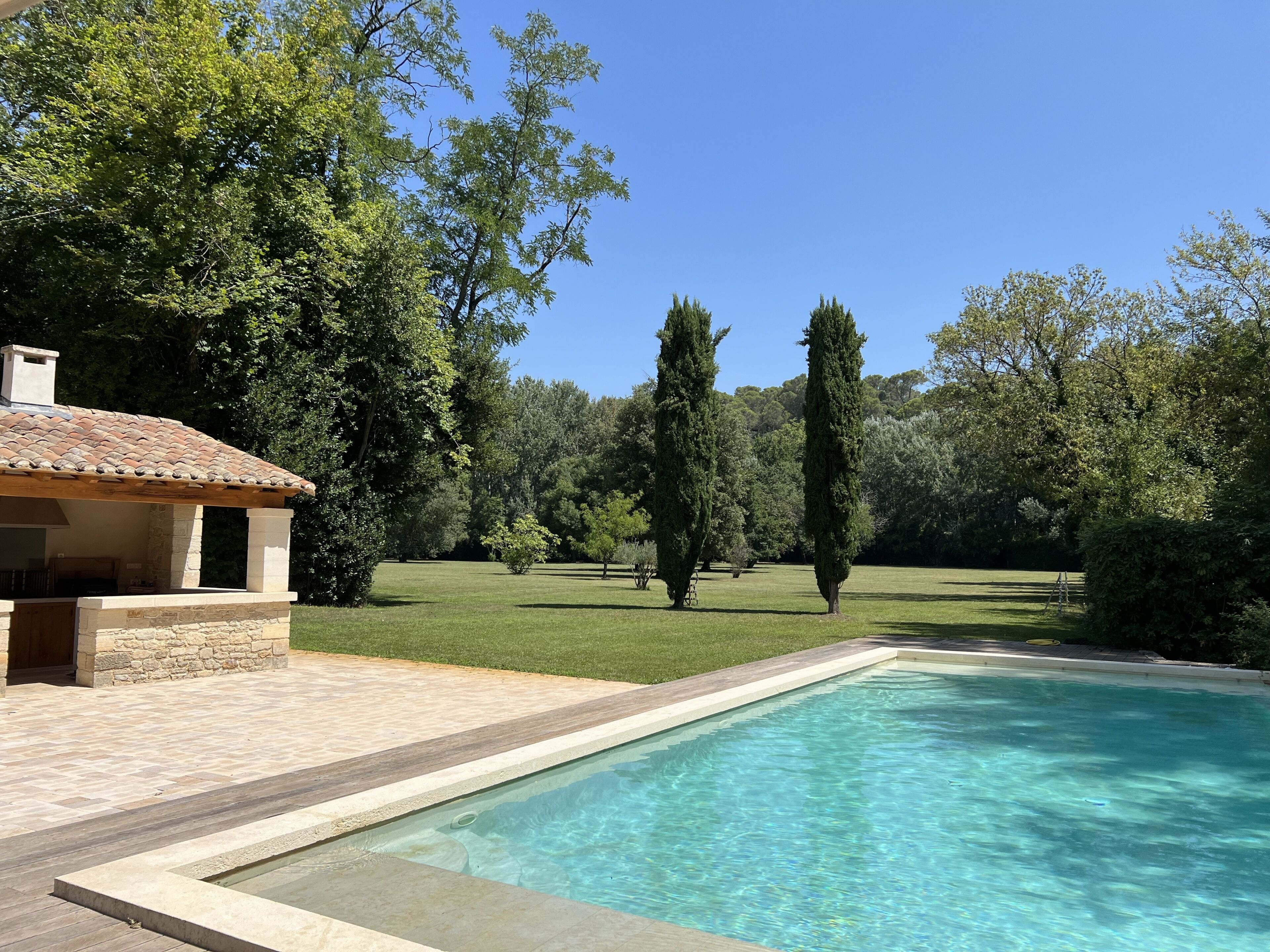 A heated pool