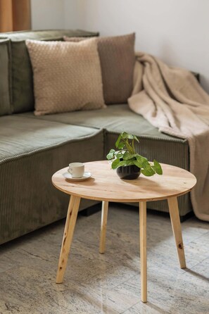 Living area - Brzozowa 39 Warsaw | Air-Conditioned Apartment | Terrace | Old Town (Warszawa)