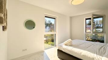 Luxury Villa | Laptop workspace, iron/ironing board, bed sheets