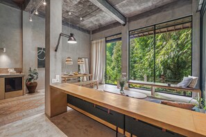 Apartment, 2 Bedrooms, Kitchen, Garden View | Living room - Pager Apartments 2BR in Ubud Center (Ubud)