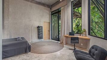 Apartamento, 2 quartos, cozinha, vista para o jardim