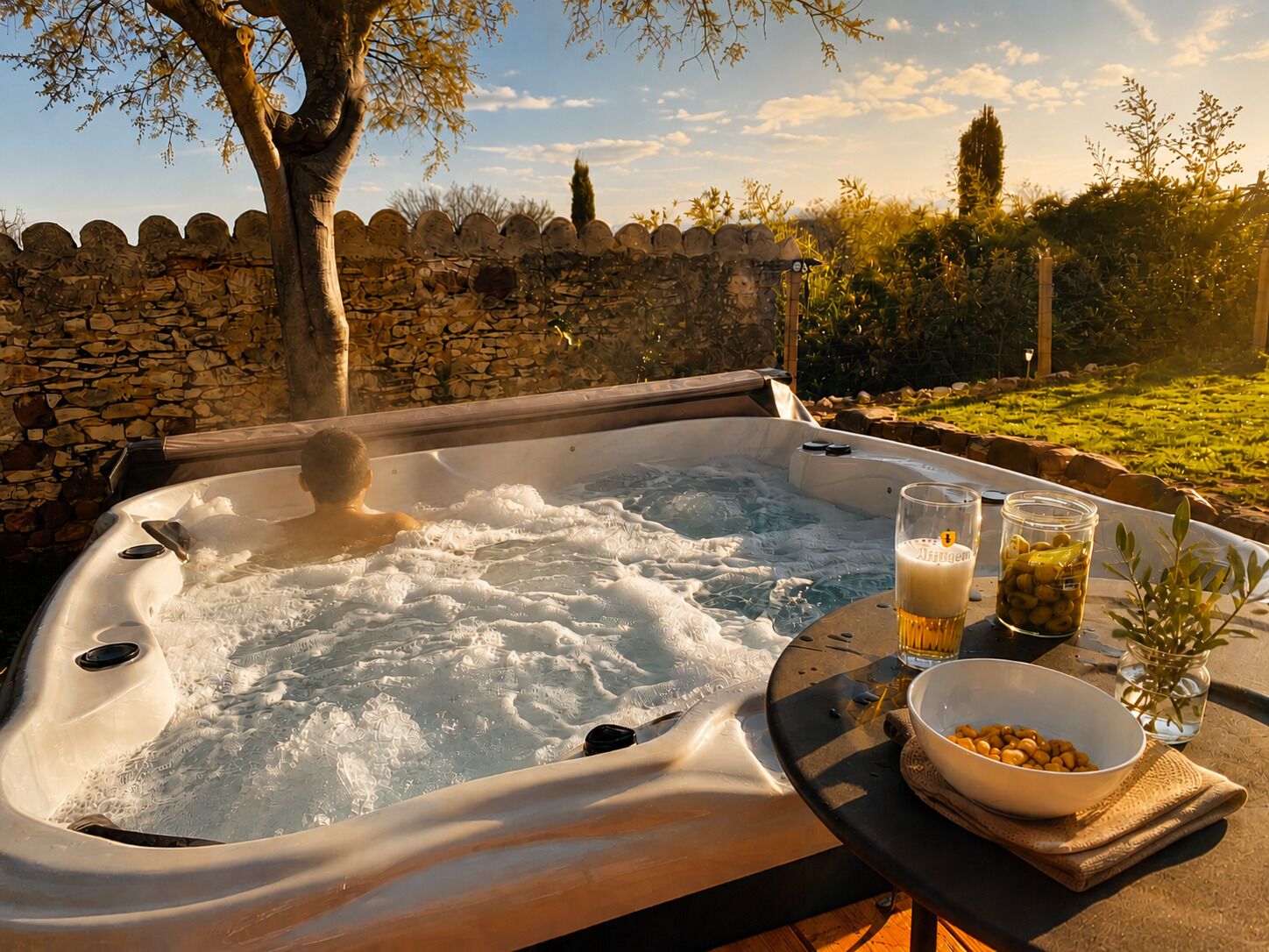 Bain à remous extérieur