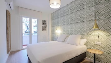 Klassiek appartement, patio