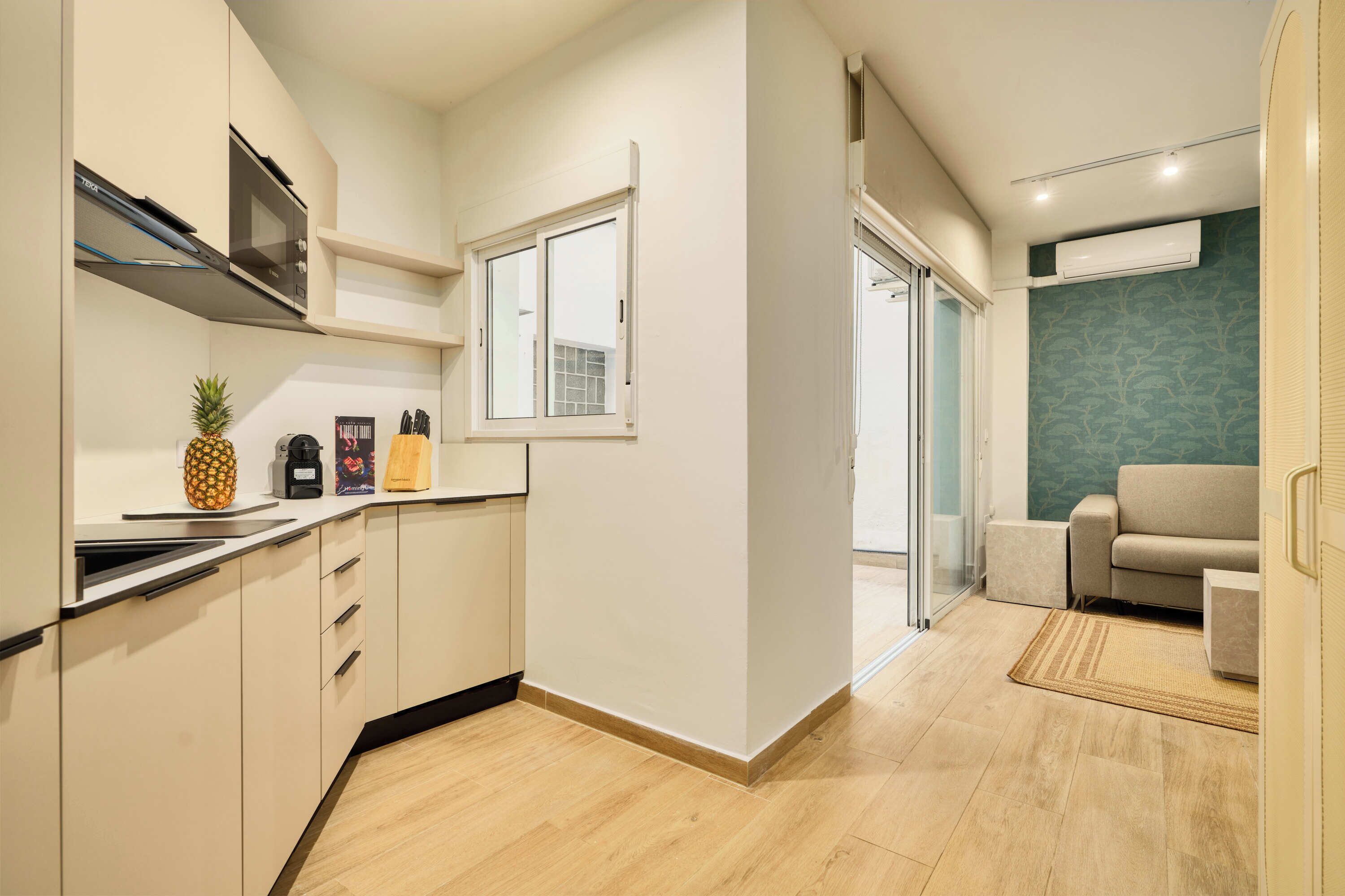 Appartamento Premium, accesso in sedia a rotelle, patio | Cucina privata