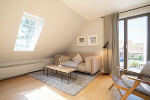 Living area - Comfortable "Fiirsicht" vacation apartment with balcony in List on Sylt (List auf Sylt)