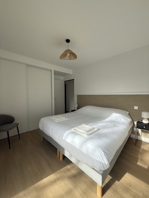 3 bedrooms, iron/ironing board, WiFi, bed sheets - Apartment with terrace - Near sea and center (Royan)