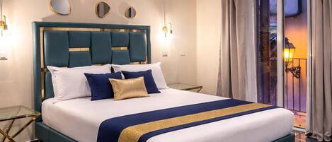 Luxury-Suite | Schreibtisch, laptopgeeigneter Arbeitsplatz, kostenloses WLAN