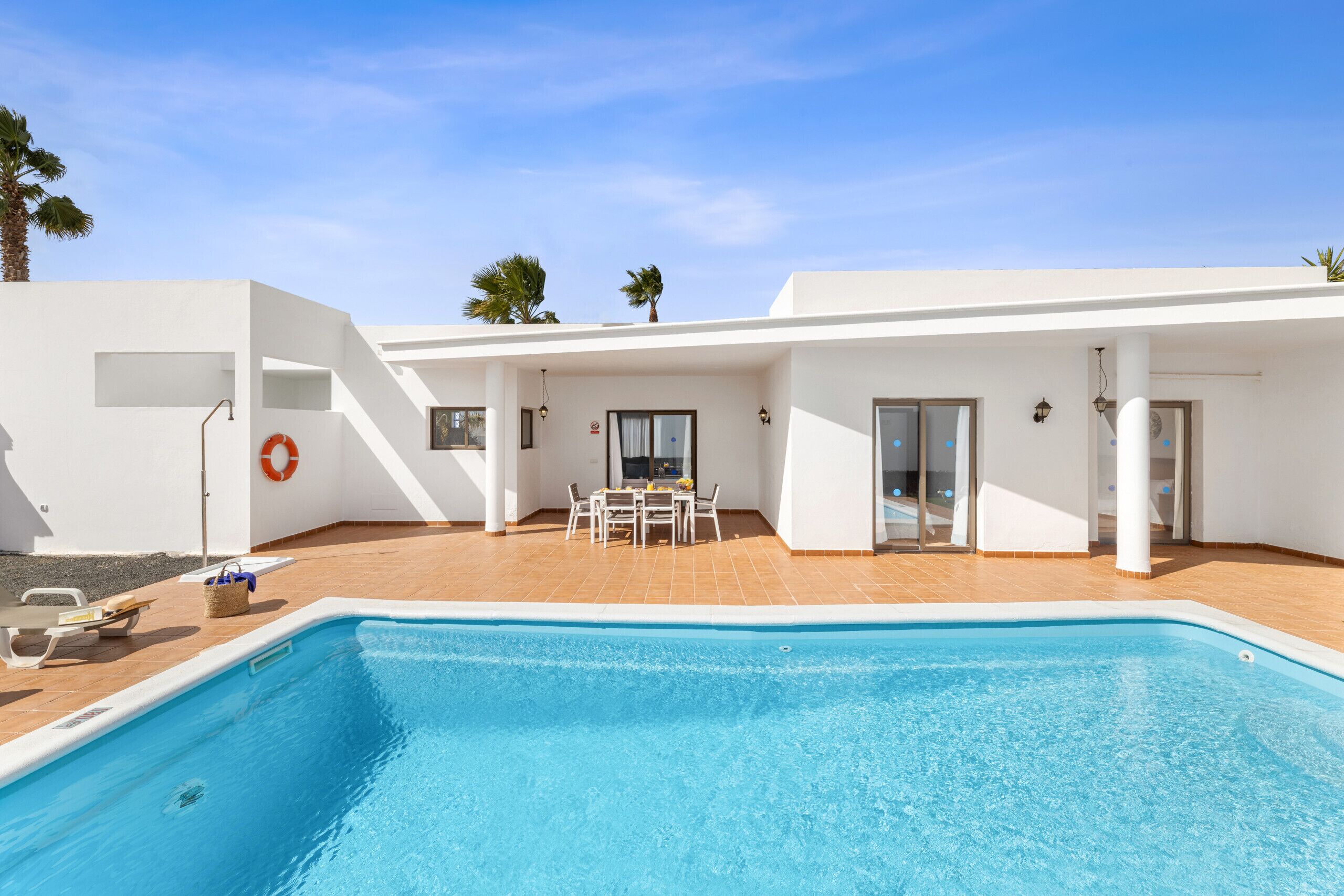 A heated pool
