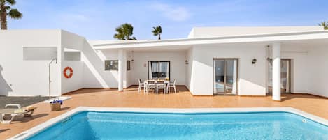 A heated pool